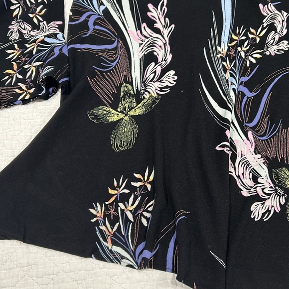 Free People Clear Skies Cold Shoulder Printed Tunic Dress - Picture 3 of 11